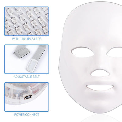 LED Light Therapy Face Mask (7 Colours)